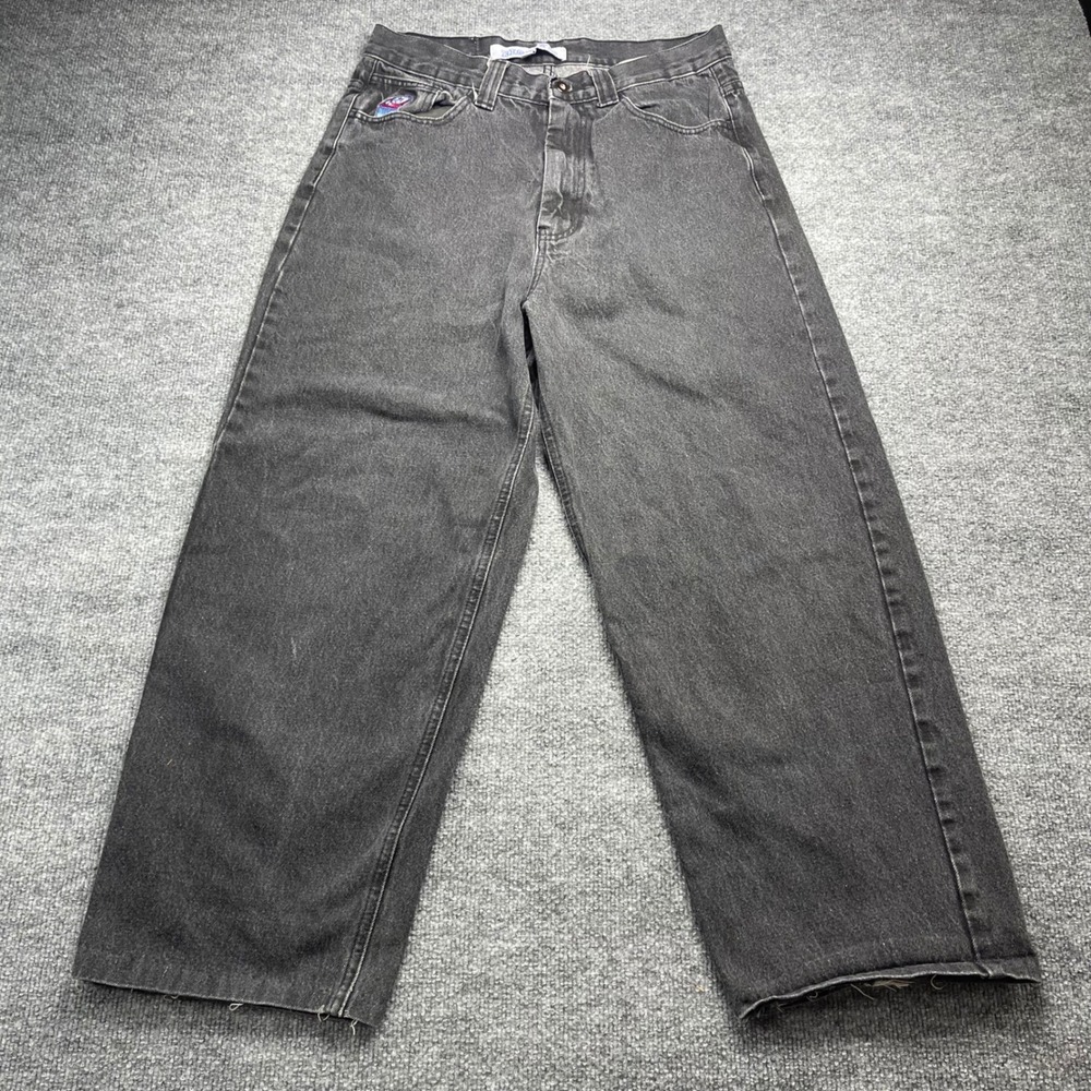 Polar Skate Co Big Boy Jeans Washed Black Baggy Fit Mens Size Medium